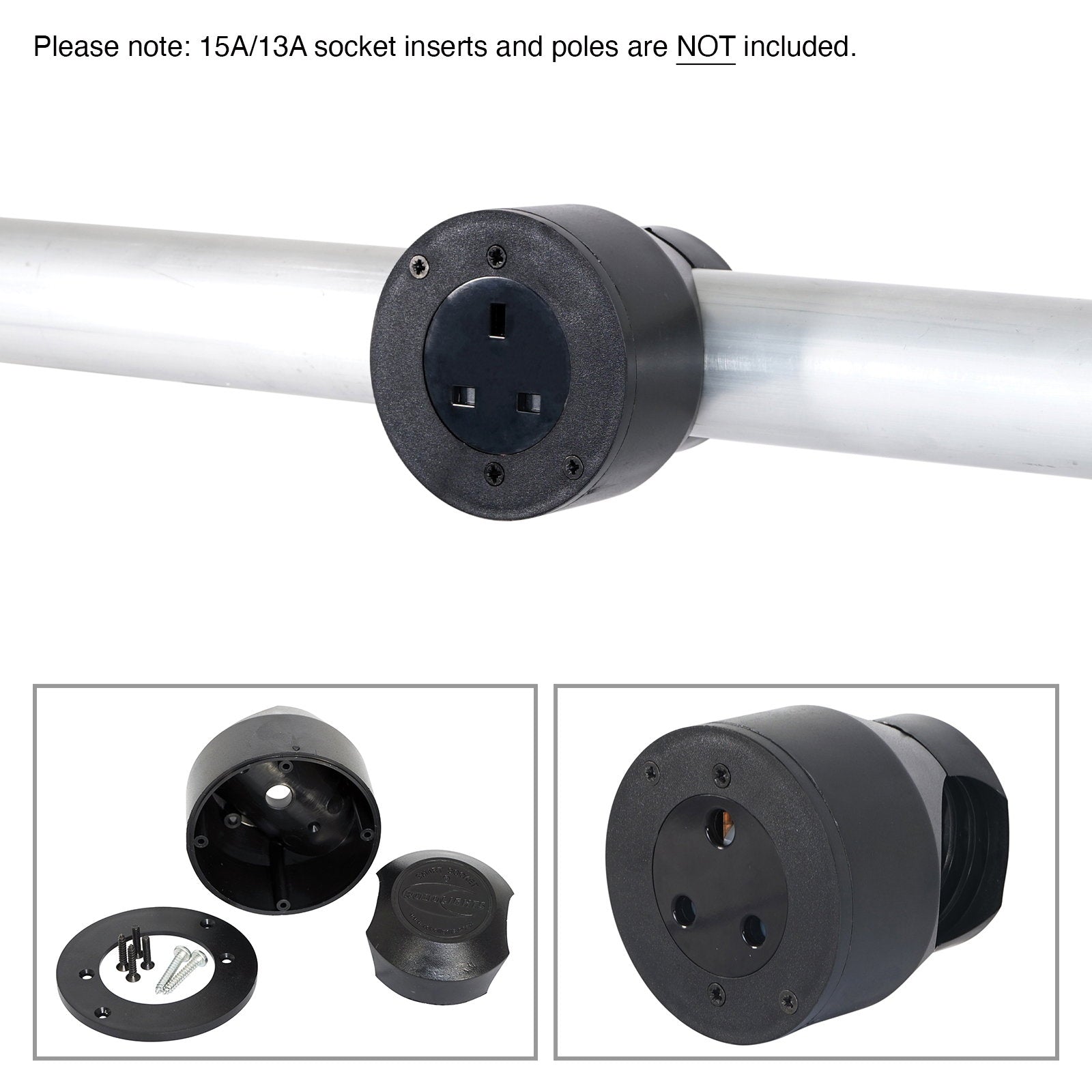 Robolights Black Smart Socket Set for 13A/15A (SSS/15A/B) - Main View