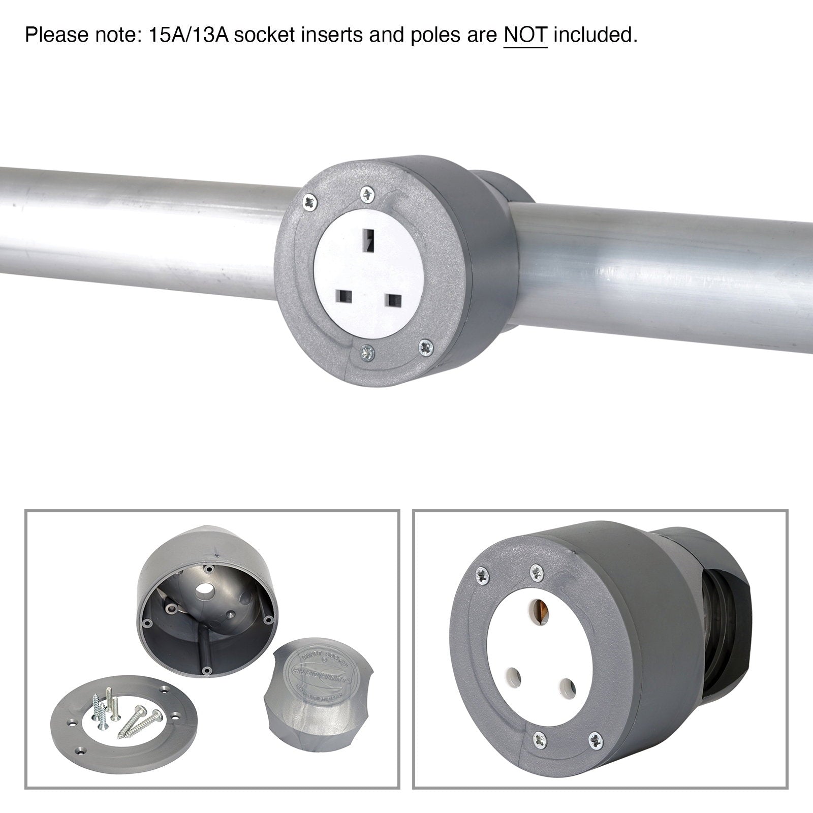 Robolights Grey Smart Socket Set for 13A/15A (SSS/15A/G) - Main View
