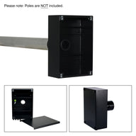 Robolights IWB End Terminal Box with DIN Rail Black (EB/DR/B) - Main View