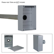 Robolights IWB End Terminal Box with DIN Rail Grey (EB/DR/G) - Main View