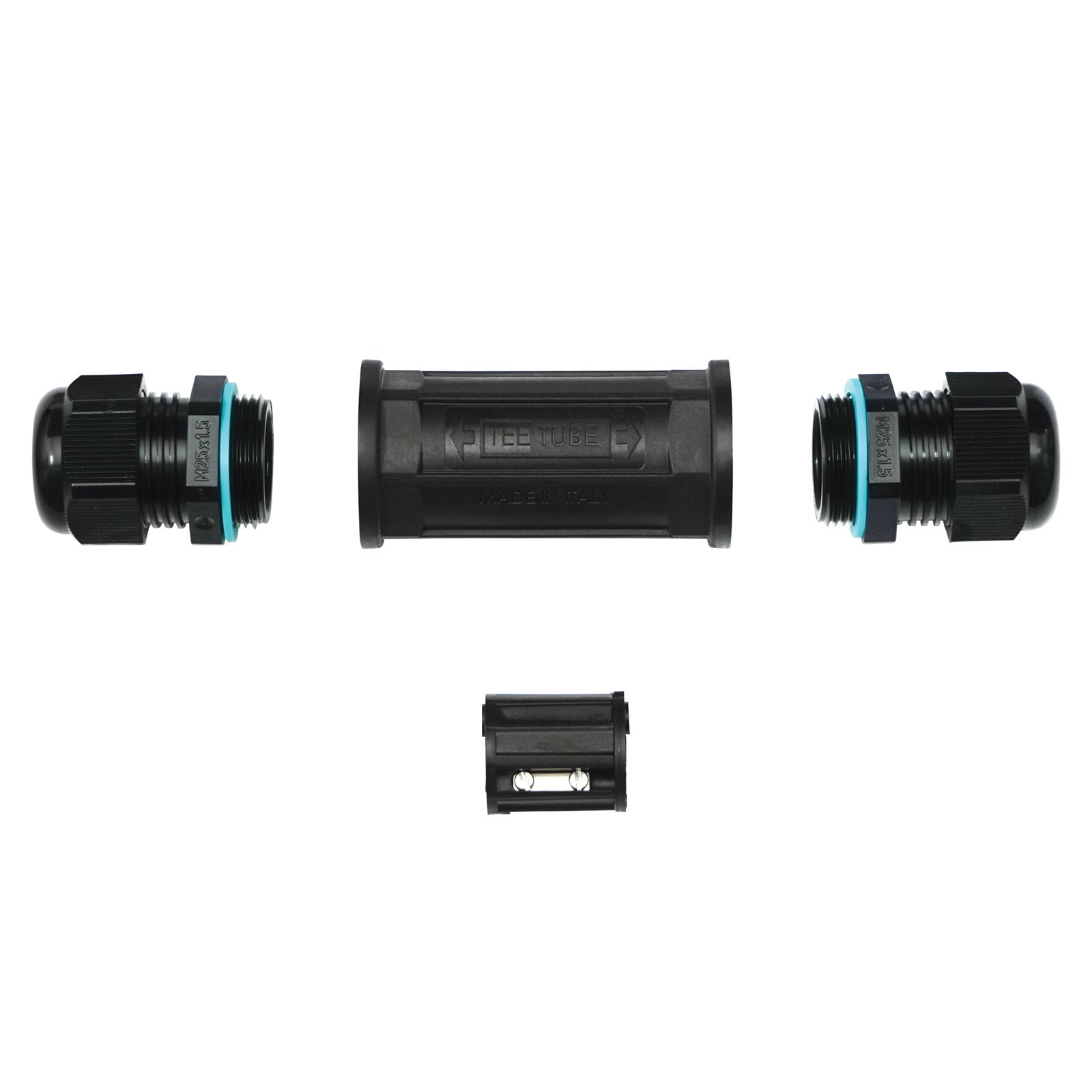 Hylec Inline TeeTube Connector 5-Pole 8-17mm TTK25BKSD - Alternate View 1