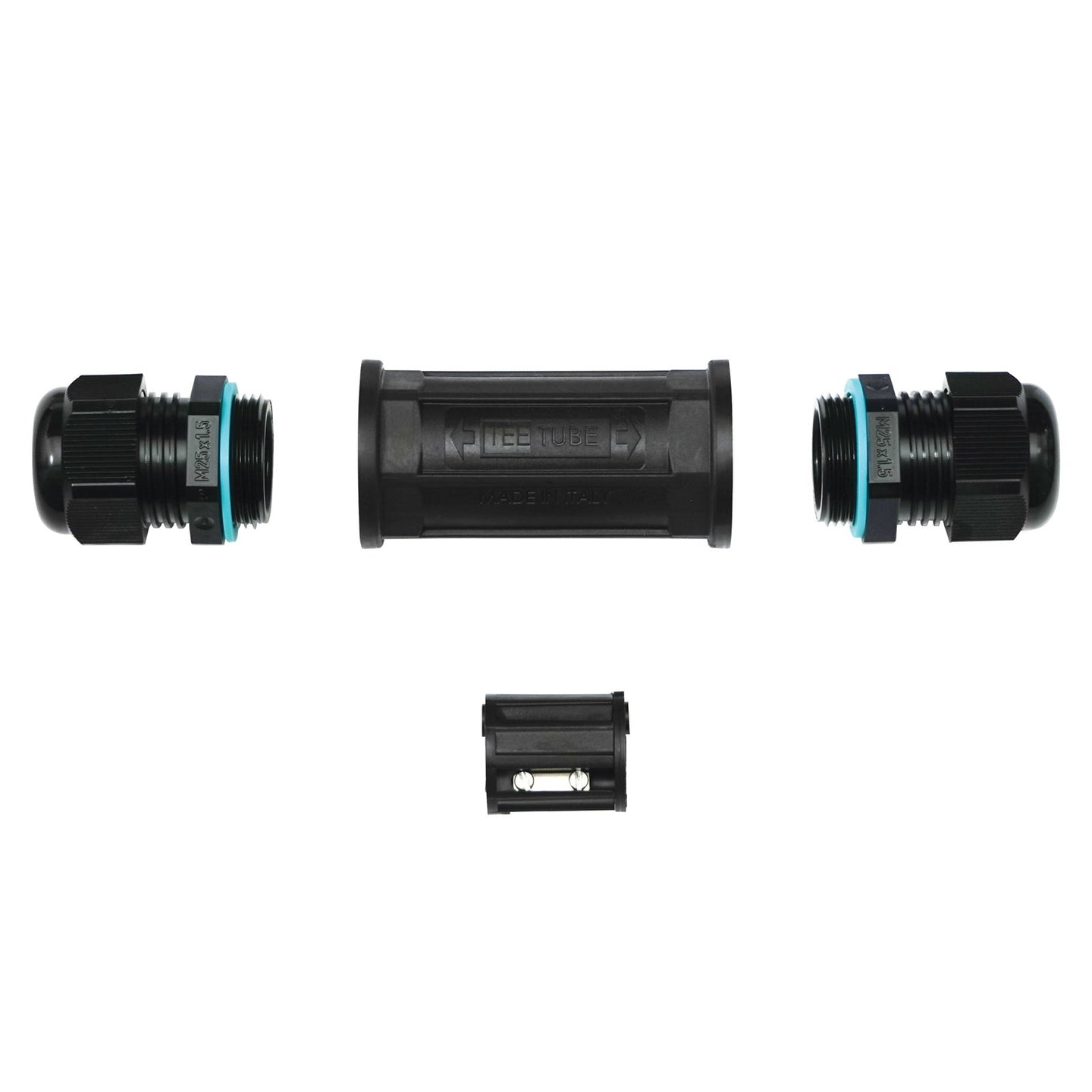 Hylec Inline TeeTube Connector 5-Pole 8-17mm TTK25BKSD - Alternate View 1