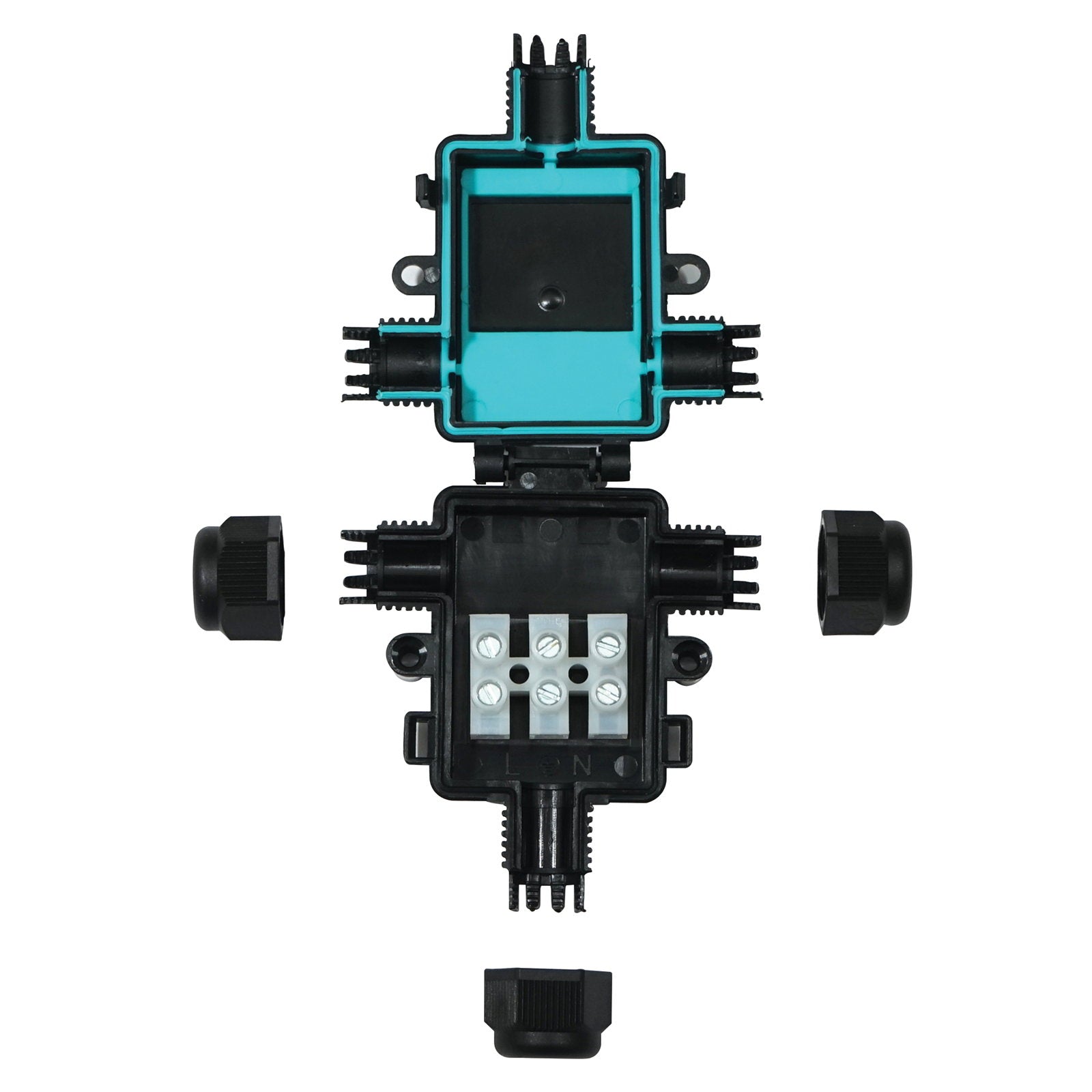 Hylec Inline TeeBox Connector 3-Pole 4-9.5mm THK200C2E - Main View