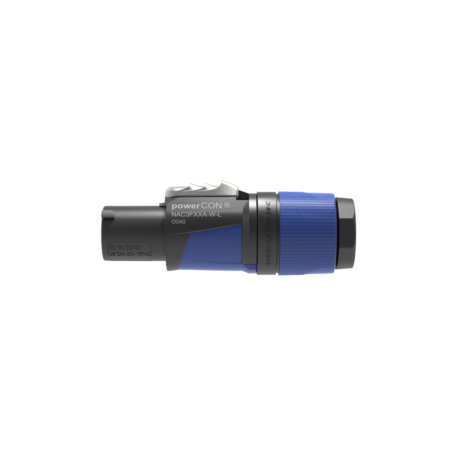 Neutrik powerCON FXX A-type Connector NAC3FXXA-W-L-D (Pack of 100) - Main View