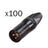 Neutrik XLR 3-Pin Male Plug Black NC3MXX-BAG-D (Pack of 100) - Main View