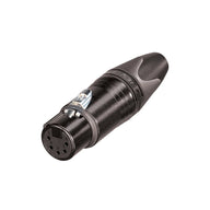 Neutrik XLR 5-Pin Female Socket Black NC5FXX-B - Main View