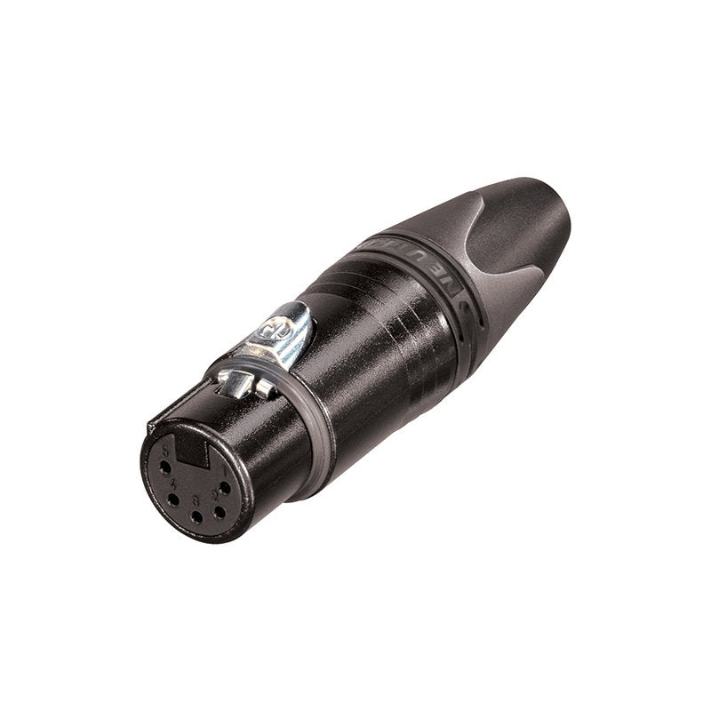 Neutrik XLR 5-Pin Female Socket Black NC5FXX-B - Main View