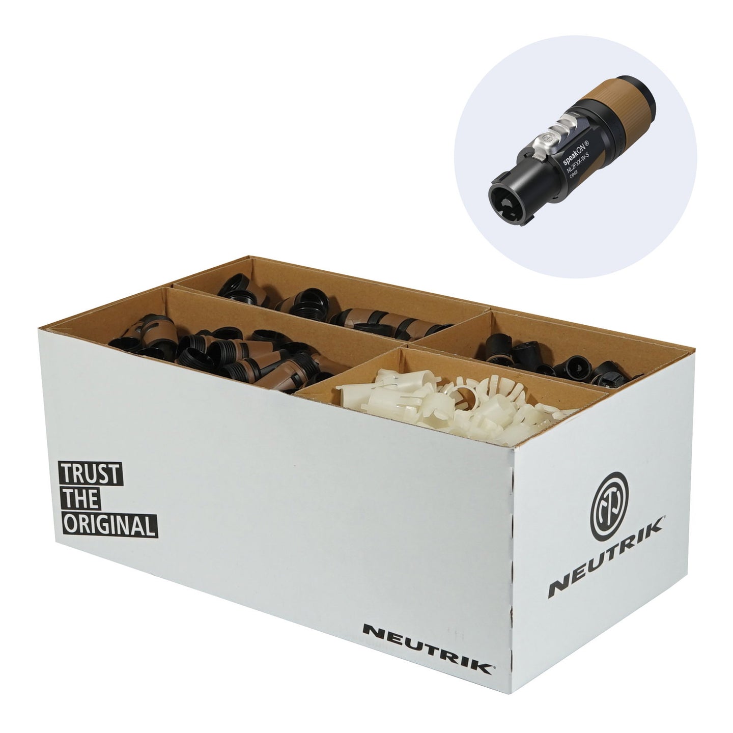 Neutrik speakON Cable Connector NL2FXX-W-S-D (Pack of 100) - Alternate View 3