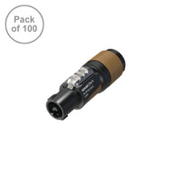 Neutrik speakON Cable Connector NL2FXX-W-S-D (Pack of 100) - Main View