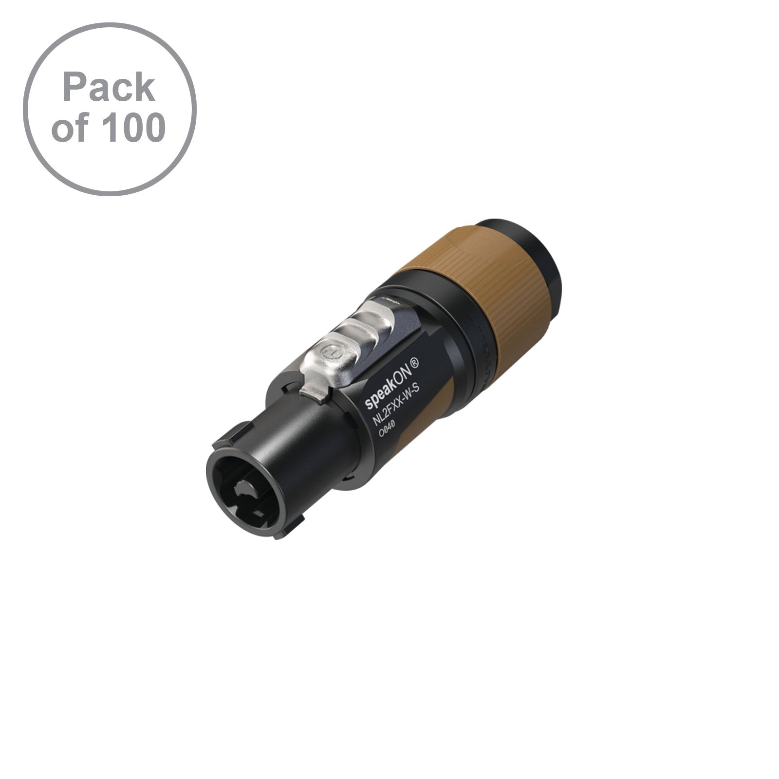 Neutrik speakON Cable Connector NL2FXX-W-S-D (Pack of 100) - Main View