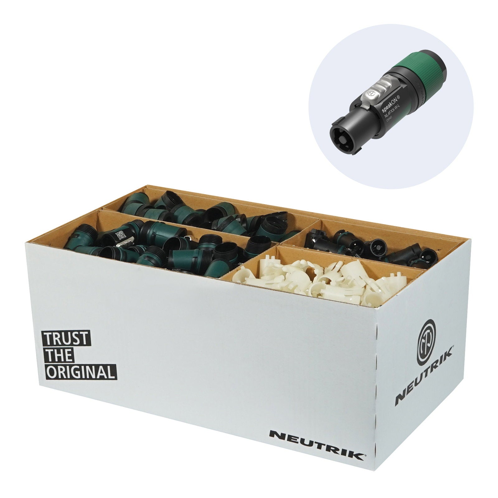 Neutrik speakON Cable Connector NL4FXX-W-L-D (Pack of 100) - Alternate View 3