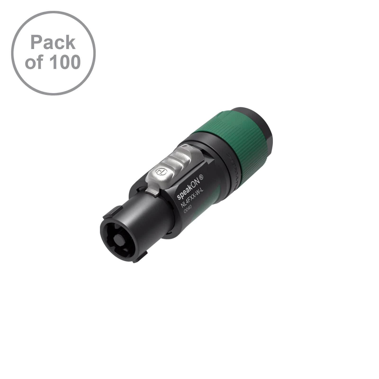Neutrik speakON Cable Connector NL4FXX-W-L-D (Pack of 100) - Back Panel and Connections