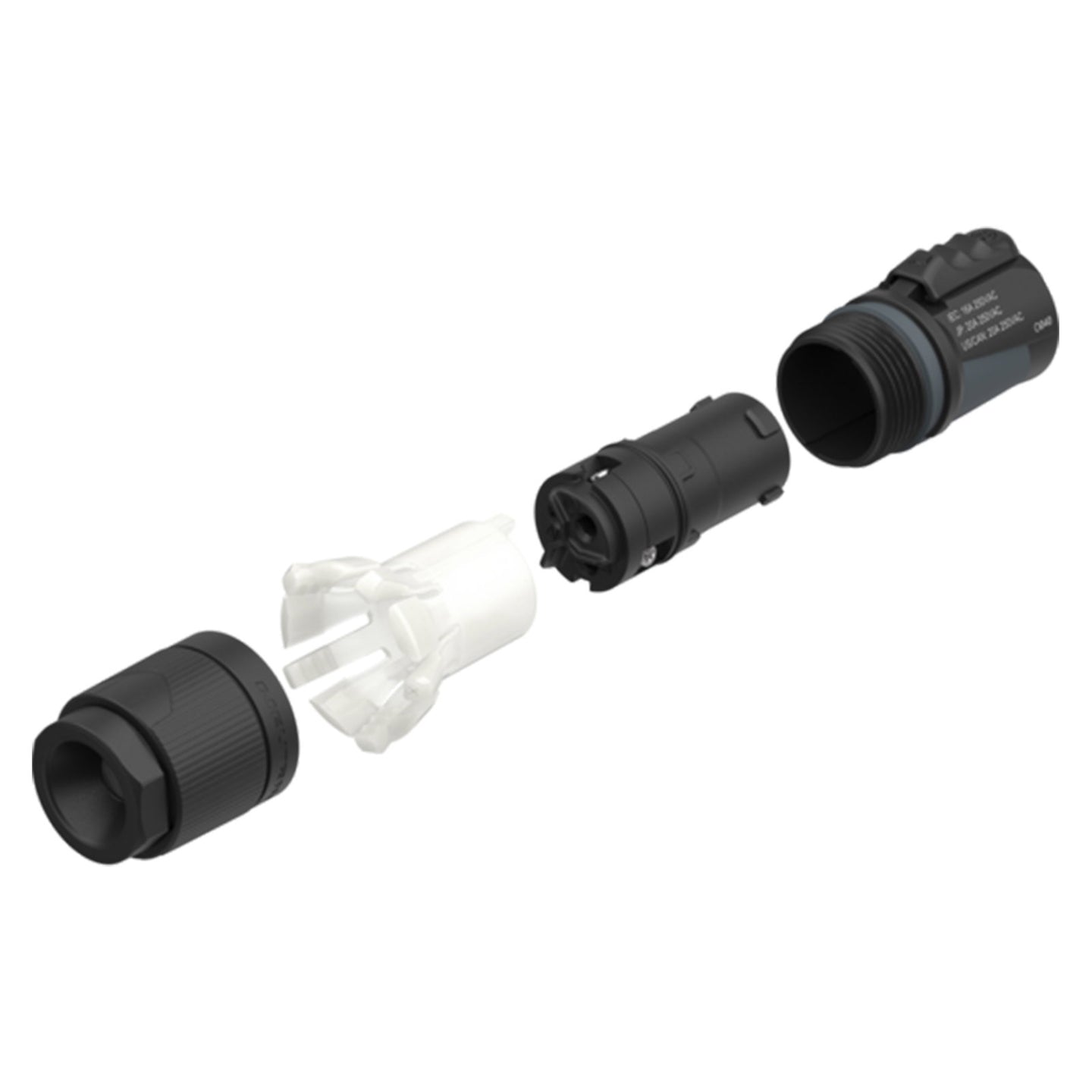 Neutrik powerCON TRUE1 Connector 6-12mm Cable NAC3F-TRUE1-S-D (Pack of 50) - Alternate View 3