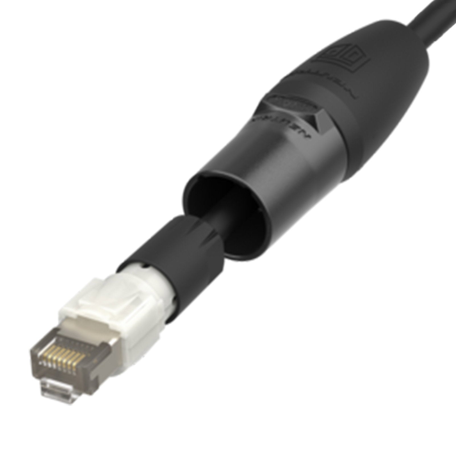 Neutrik etherCON Cable Connector RJ45 Black NE8MXR-B-TOP-D (Pack of 100) - Alternate View 1