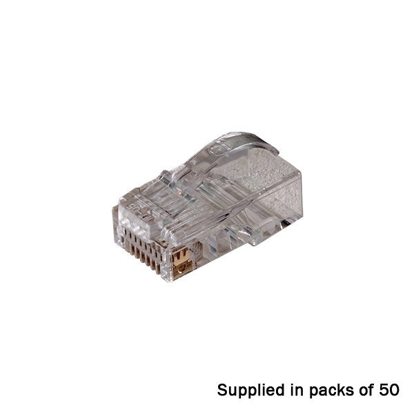 TUK RJ45 Crimp plugs CAT5E Unshielded Arc-latch Pack of 50 - Alternate View 1