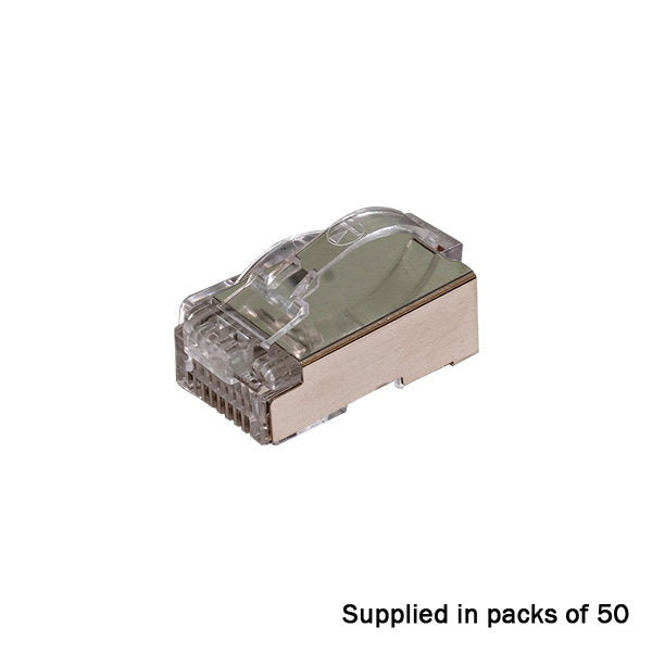TUK RJ45 Crimp plugs CAT5E Shielded Arc-latch Pack of 50 - Main View