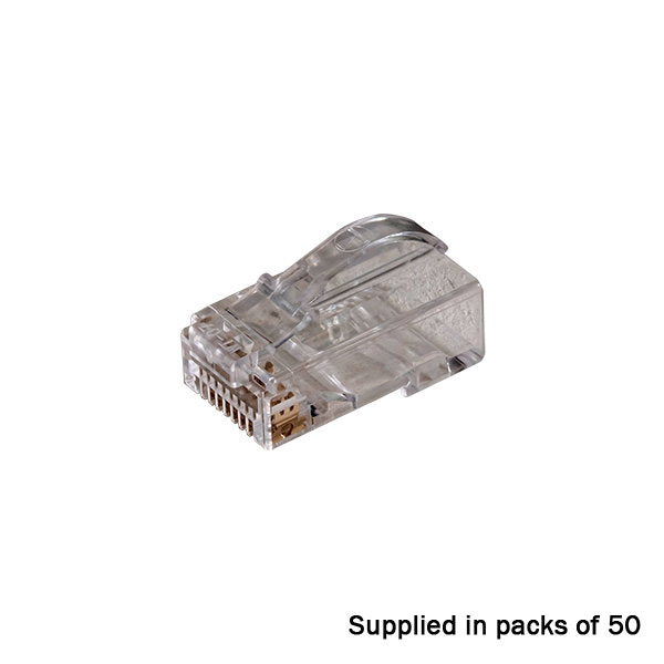 TUK RJ45 Crimp plugs CAT6 Unshielded Arc-latch Pack of 50 - Main View