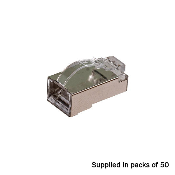 TUK RJ45 Crimp plugs CAT6A Shielded Arc-latch Pack of 50 - Alternate View 1