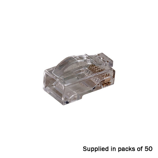 TUK RJ45 Crimp plugs CAT6A Unshielded Arc-latch Pack of 50 - Alternate View 1