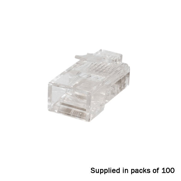 TUK CAT5E Speedy RJ45 Push Through Crimp Plugs Pack of 100 - Alternate View 1