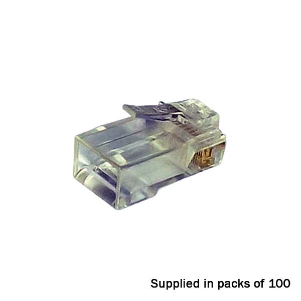 TUK CAT6 Speedy RJ45 Push Through Crimp Plugs Pack of 100 - Alternate View 1