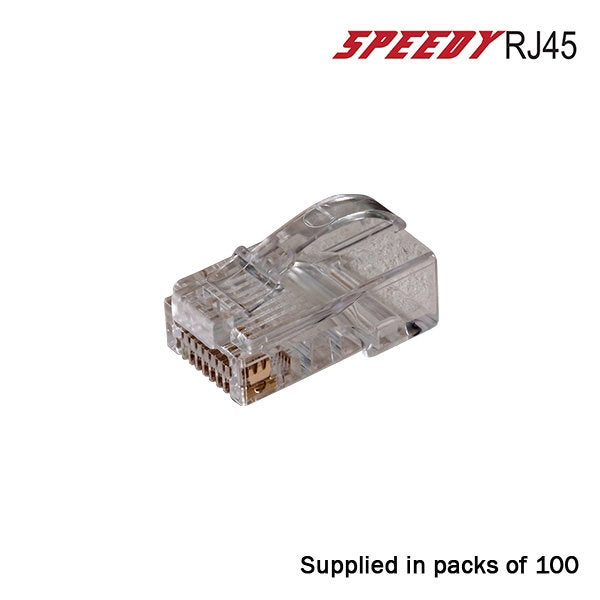 TUK CAT5 Speedy RJ45 Unshielded Push Through Crimp Plugs Pack of 50 - Alternate View 1