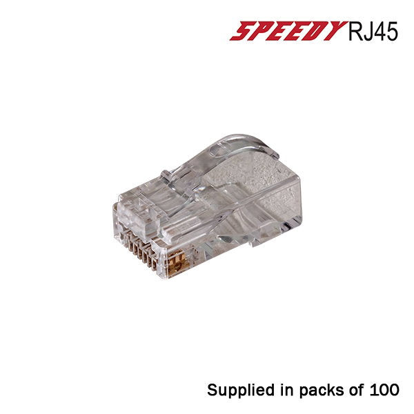 TUK CAT6/6A Speedy RJ45 Unshielded Push Through Crimp Plugs Pack of 50 - Main View