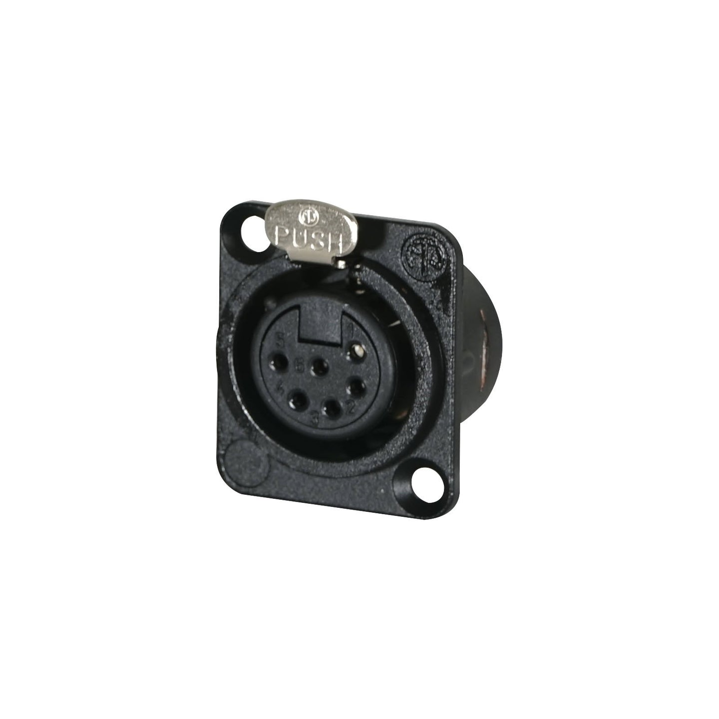 Neutrik XLR 6-Pin Female Chassis Socket NC6FD-L-BAG-1 - Alternate View 1