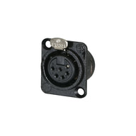 Neutrik XLR 6-Pin Female Chassis Socket NC6FD-L-BAG-1 - Alternate View 1
