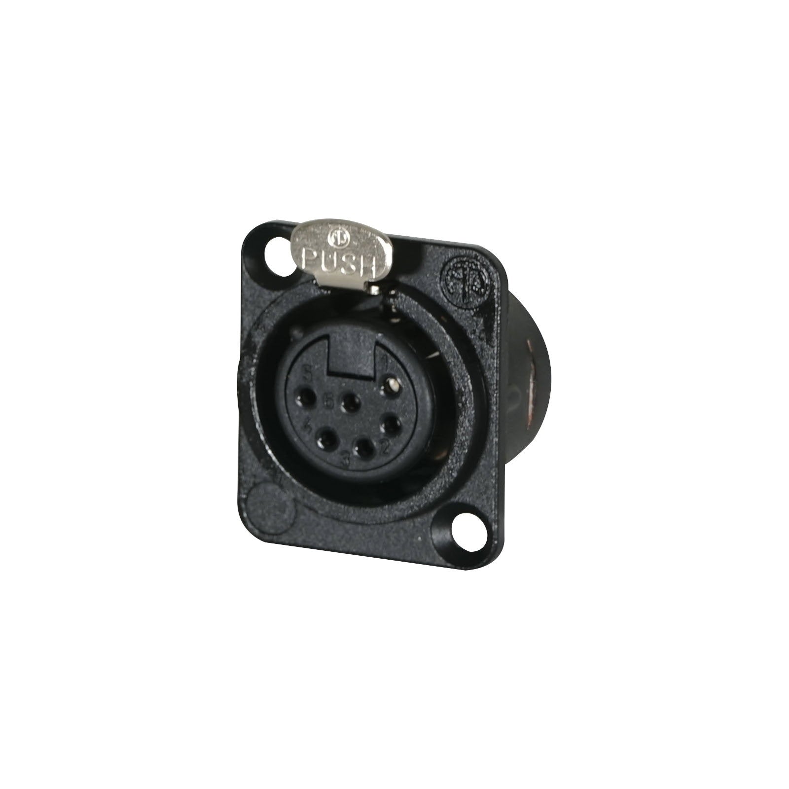 Neutrik XLR 6-Pin Female Chassis Socket NC6FD-L-BAG-1 - Alternate View 1