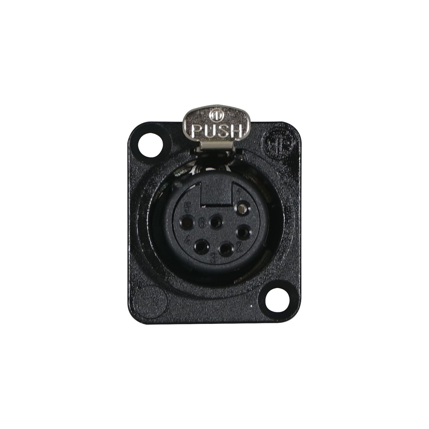 Neutrik XLR 6-Pin Female Chassis Socket NC6FD-L-BAG-1 - Back Panel and Connections