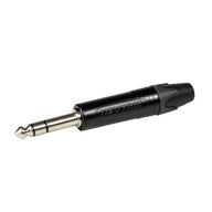 Neutrik 3-Pole 6.35mm (1/4") Black Jack Plug NP3X-BAG - Alternate View 1
