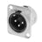 Neutrik XLR 3-Pin Male Chassis Plug NC3MD-L-1 - Main View