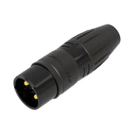 Seetronic 3-Pin Male XLR IP67 Black SCWM3-B-67 - Main View