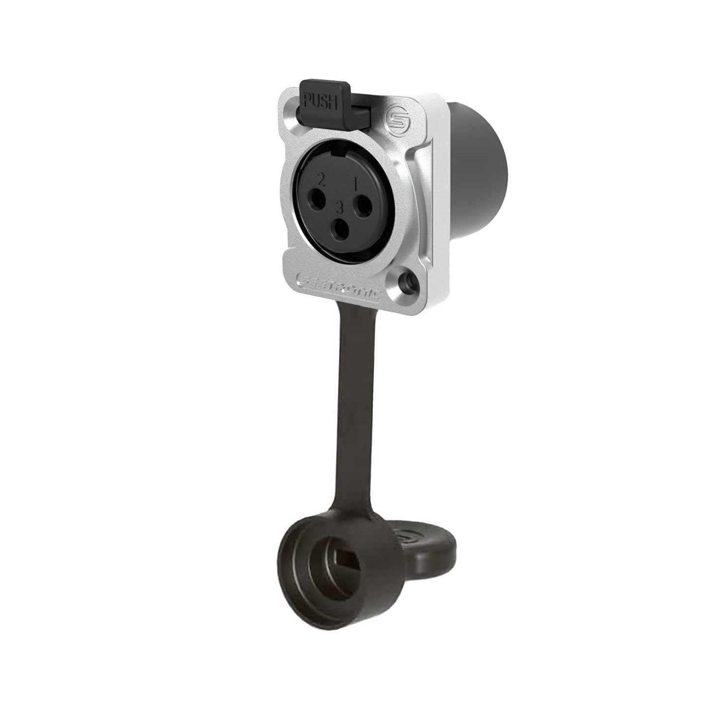 Seetronic XLR IP67 3-Pin Chassis Female K3F2C-W-67 - Alternate View 1