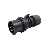 PCE 16A 415V 3P+E Plug Black (014-6x) - Main View