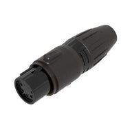 Seetronic 5-Pin Female XLR IP67 Black SCWF5-B-67 - Main View