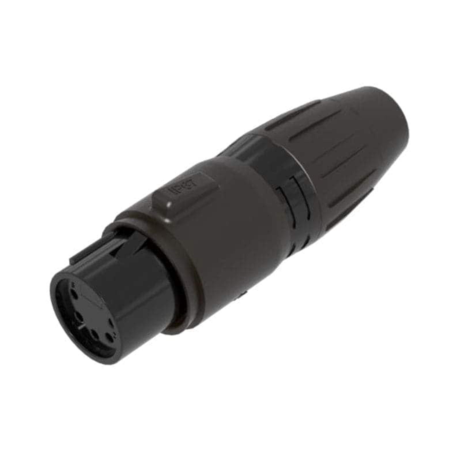Seetronic 5-Pin Female XLR IP67 Black SCWF5-B-67 - Main View