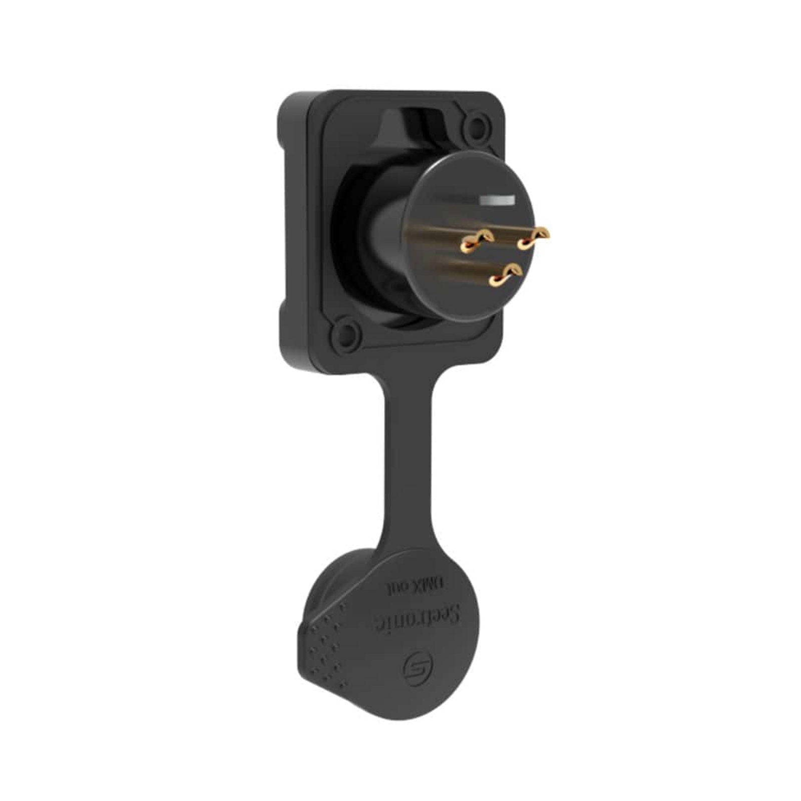 Seetronic XLR IP65 3-Pin Chassis Male Black J3F2CWB - Alternate View 1