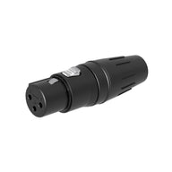 Seetronic XLR 3-Pin Female Socket Black SCHF3-B - Main View