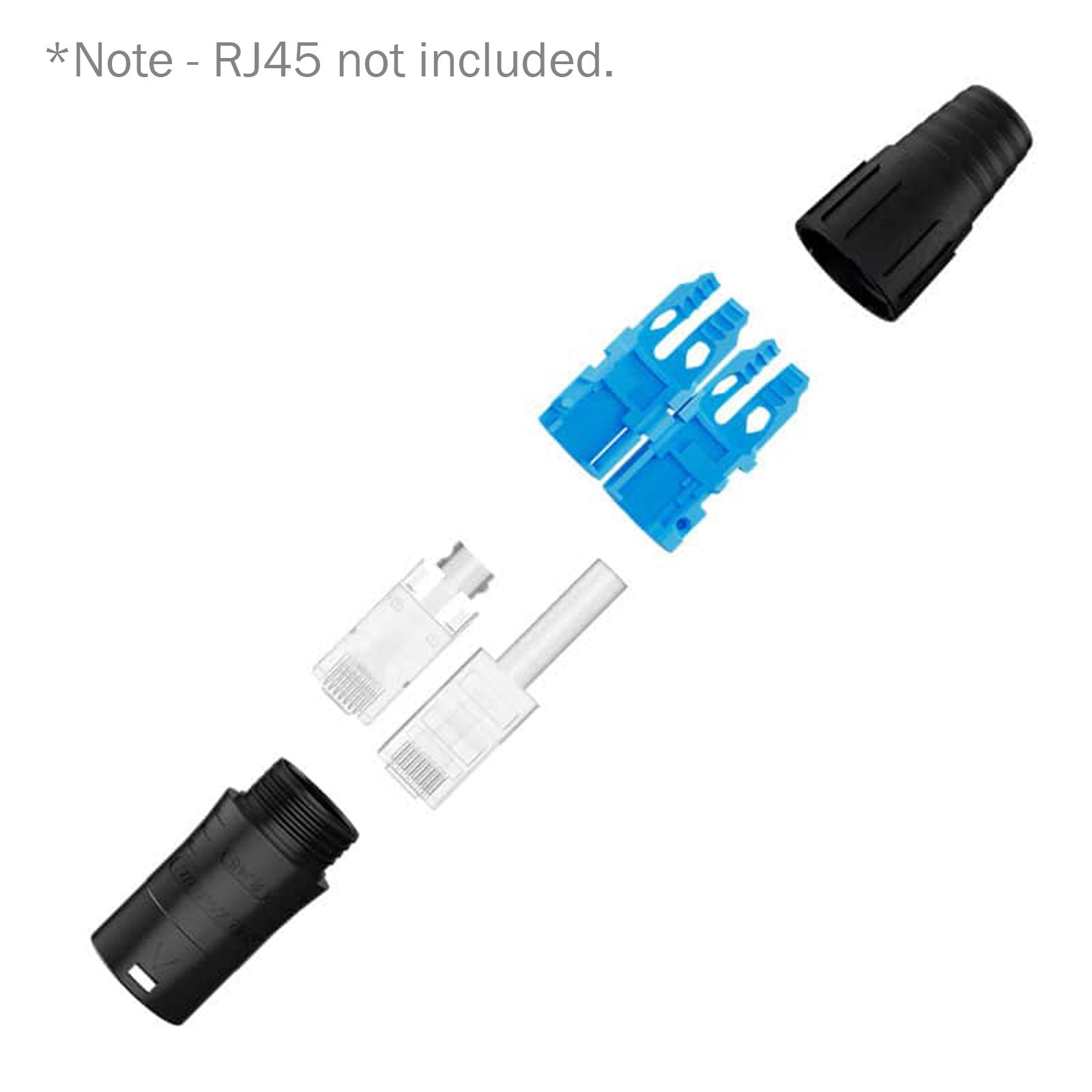 Seetronic RJ45 Cable Housing Black SE8MC-02-30-LOD-B - Main View