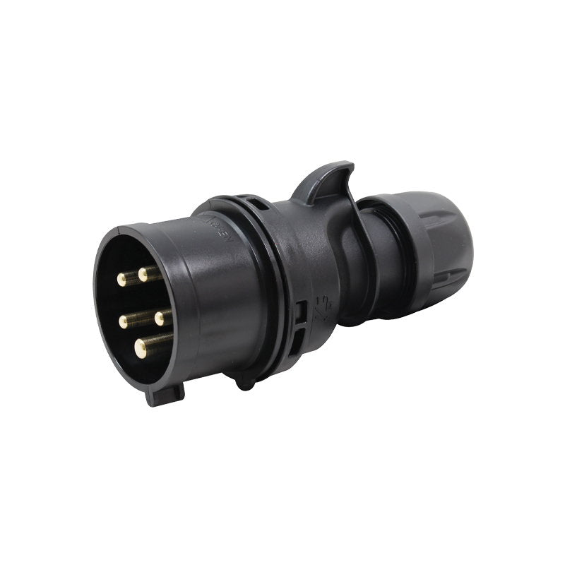 PCE 16A 415V 3P+N+E Black Plug (015-6x) - Main View