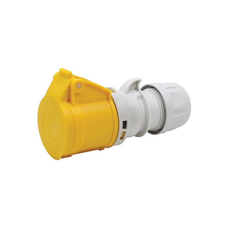 PCE 16A 110V 2P+E Socket (213-4) - Alternate View 1