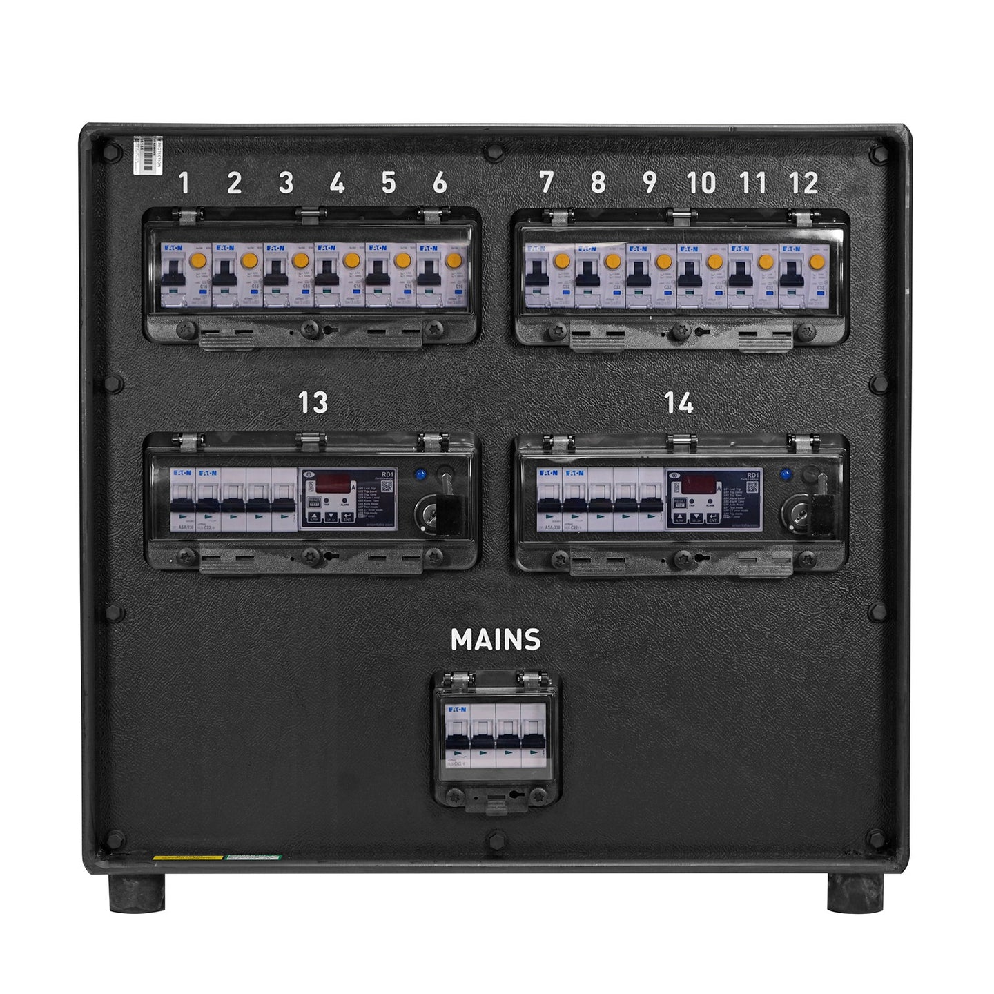 Elumen8 Distribution Unit 63A 3PH Type 3 - Back Panel and Connections