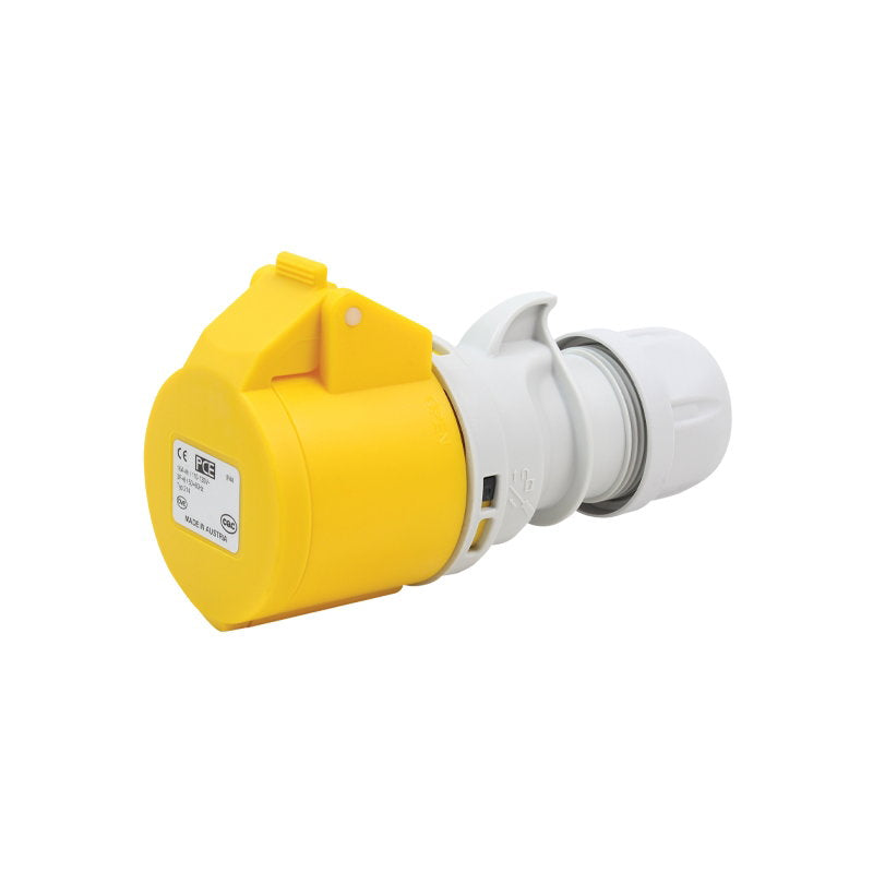 PCE 16A 110V 3P+E Socket (214-4) - Alternate View 1