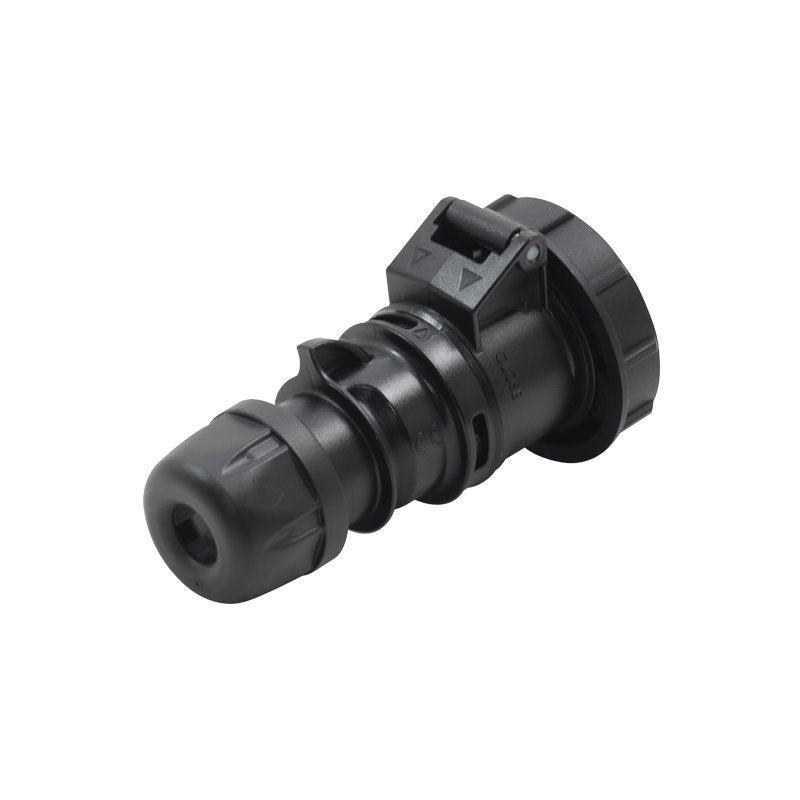 PCE 16A 230V IP67 2P+E Black Socket (2132-6X) - Main View