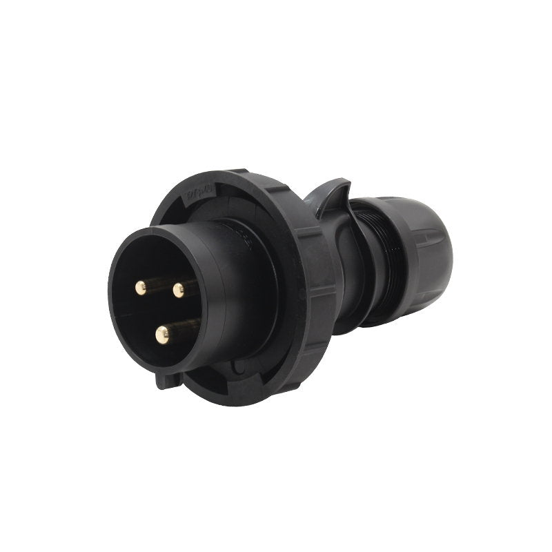 PCE 32A 230V IP67 2P+E Black Plug (0232-6X) - Alternate View 1