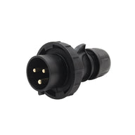 PCE 32A 230V IP67 2P+E Black Plug (0232-6X) - Alternate View 1