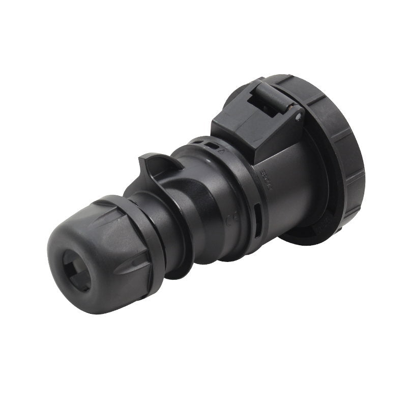PCE 32A 230V IP67 2P+E Black Socket (2232-6X) - Alternate View 1