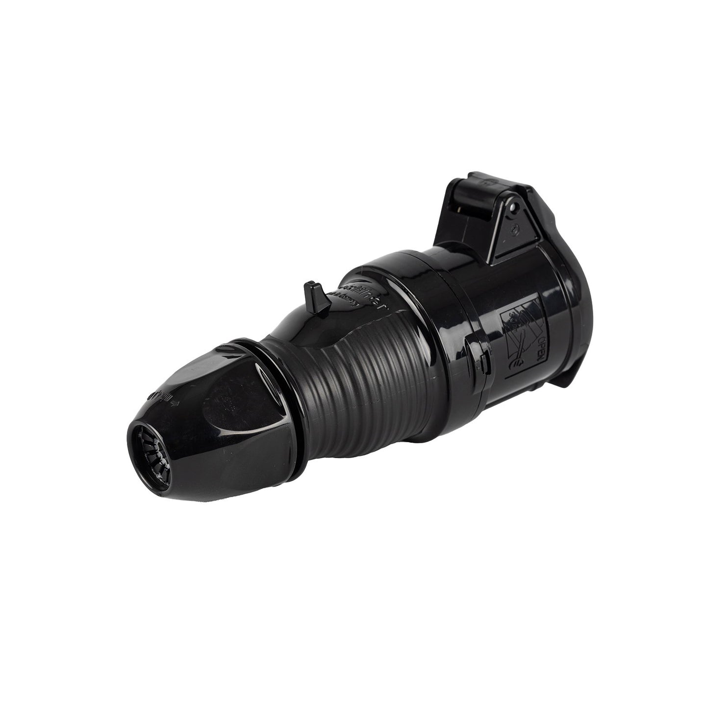 Walther 32A 230V 2P+E Black Plug 330306SW - Back Panel and Connections